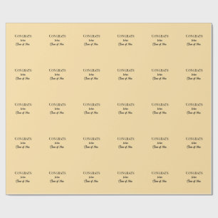 Papel De Presente grad boy adicionar nome parabéns data ano texto