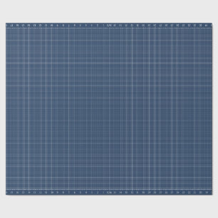 Papel De Presente Grade de 36" com Régua Cor de Planta Tradicional