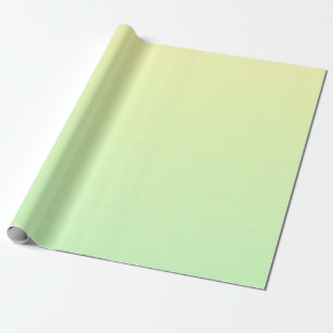 Papel De Presente Gradiente Amarelo e Verde