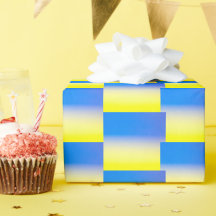 Gradiente Azul e Amarelo Geométrico Ucrânia Inspir