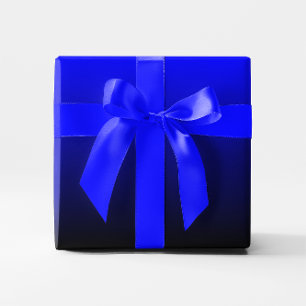 Papel De Presente Gradiente Azul e Preto