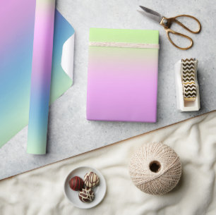 Papel De Presente Gradiente brilhante.