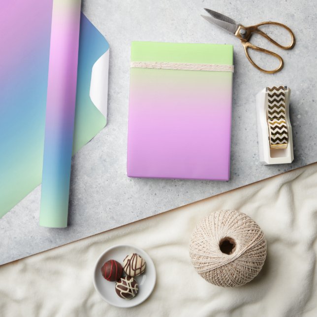 Papel De Presente Gradiente brilhante. (Artesanato)