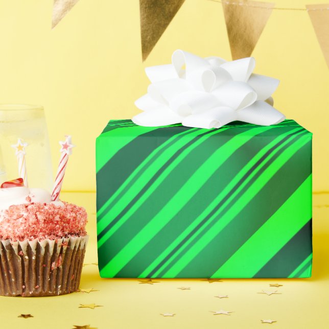 Papel De Presente Gradiente Neon do Partido Irlandês do Dia de São P (Festa de aniversário)