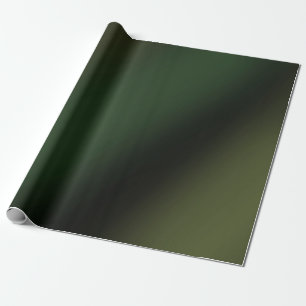 Papel De Presente Gradiente Ousado Minimalista Verde e Preto Moderno