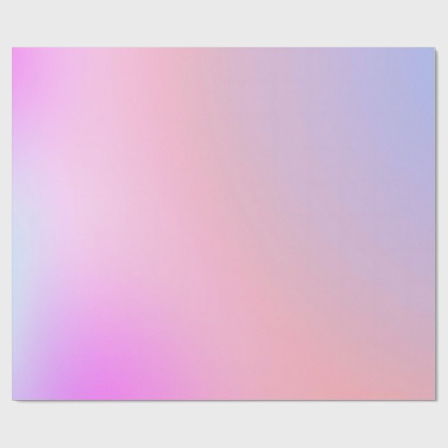 Papel De Presente Gradiente Pastel de Algodão Doce Sonhador (Aberto)