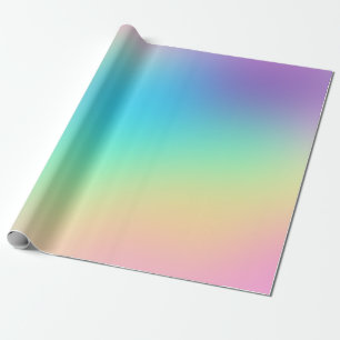 Papel De Presente Gradiente Prismático Suave