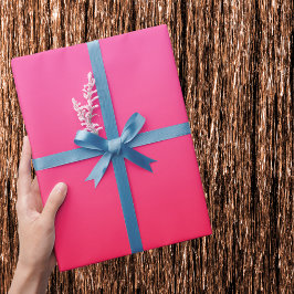 Papel De Presente Gradiente Rosa e Vermelho