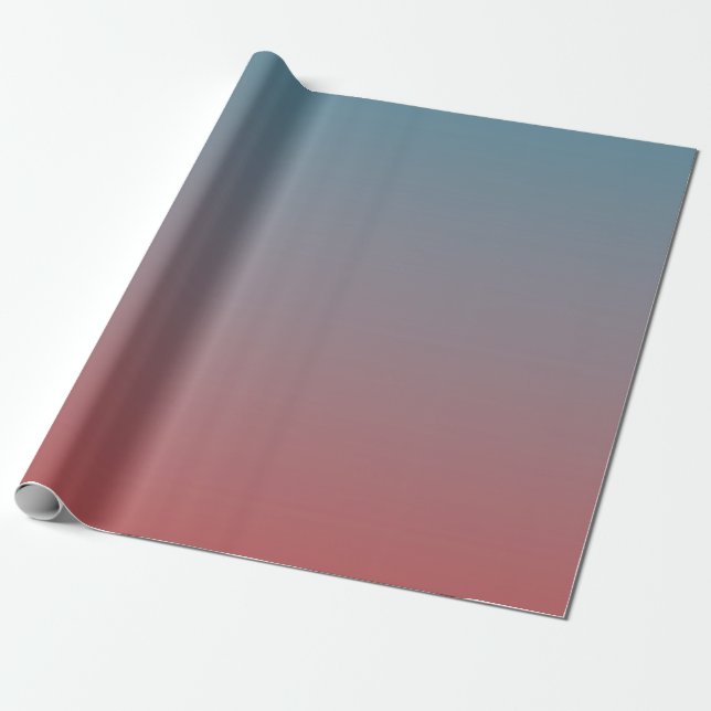 Papel De Presente Gradiente Vermelho Azul (Desenrolado)