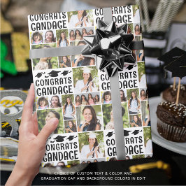 Papel De Presente Graduação 9 - Nome Personalizado do Graduação de G