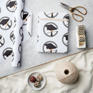 Papel De Presente Graduação de Diploma de Boné Formando