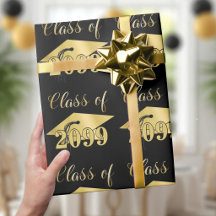 Graduação Dourado Metálico Ano da Turma Editável P
