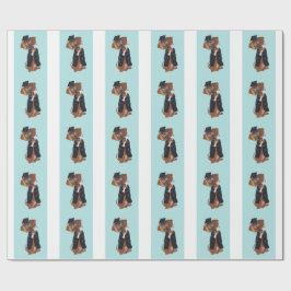 Papel De Presente Graduado Dachshund
