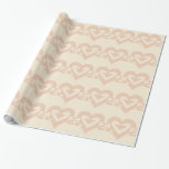 Papel De Presente Gráfico de Amor Bonito, Creme Beige<br><div class="desc">Um design de logotipo gráfico,  feito sob medida. AMOR em bege cremoso.</div>