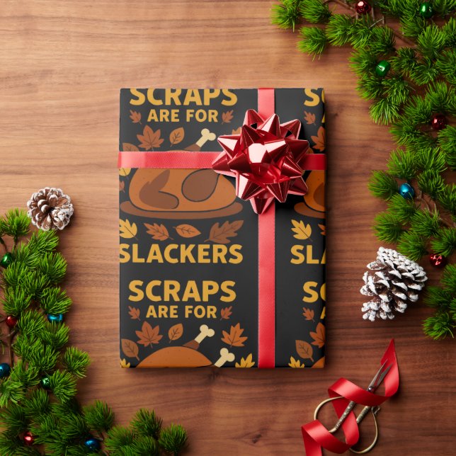 Papel De Presente Gráfico de Piadas de Ação de Graças para presentes (Presente de Natal)