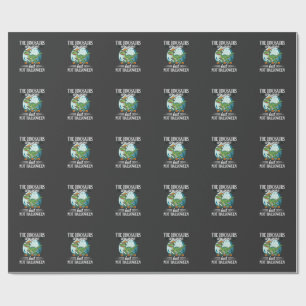 Papel De Presente Gráfico engraçado de dinossauro bruxa de Halloween