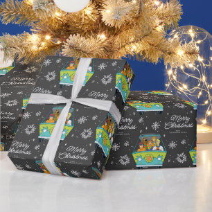 Papel De Presente Gráfico Personalizado Floco de Neve de Natal Scoob