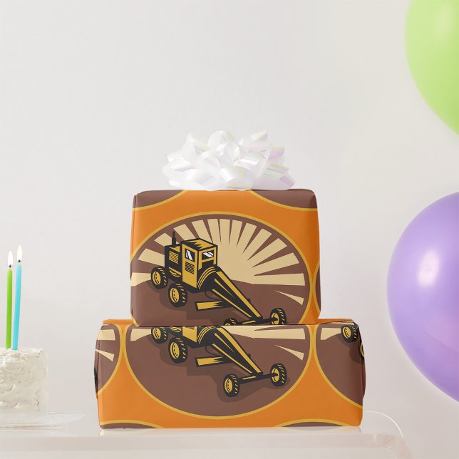 Papel De Presente Gráfico Retroativo (Criador carregado)