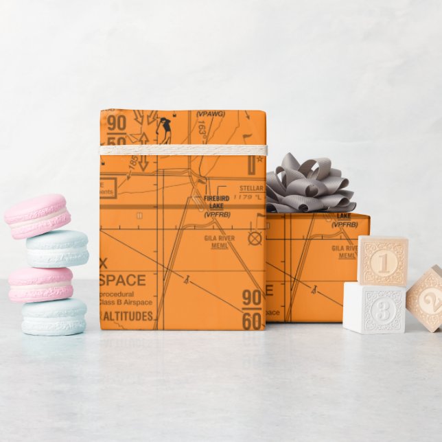 Papel De Presente Gráfico TAC Phoenix (Chá de bebê)