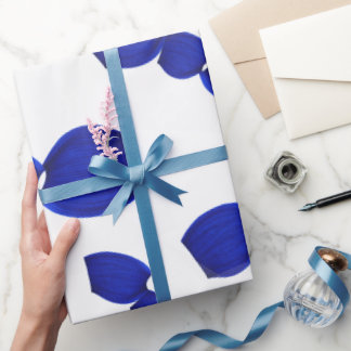 Papel De Presente Grafisches Muster blau Geschenkpapier