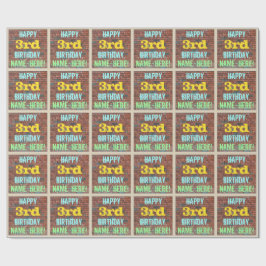 Papel De Presente Grafite de parede de tijolos inspirado aniversário