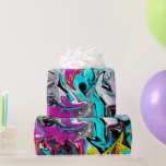 Papel De Presente Grafite de rua urbana<br><div class="desc">Jogue uma festa no estilo de rua de grafite urbano com um plástico colorido.</div>
