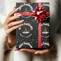 Grafite Redondo de Natal Preto Moderno