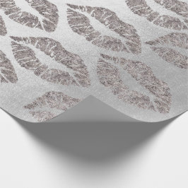 Papel De Presente Grafite rosa Dourada de Prata Grafite Glitter Grun