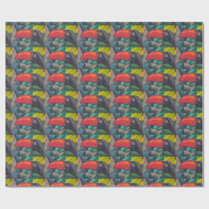 Papel De Presente Grafites coloridos de Toucan