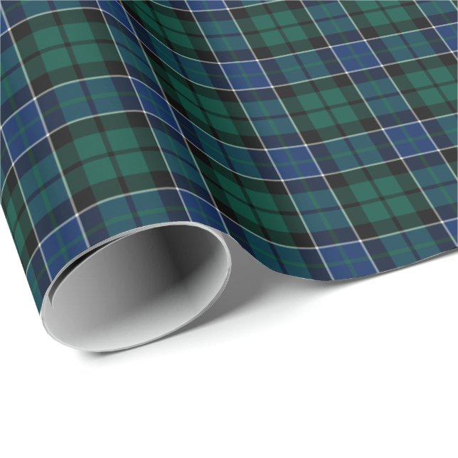 Papel De Presente Graham do Montrose Clan Tartan (Ponta do rolo)