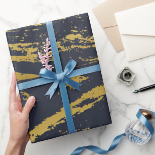 Papel De Presente Grain Dourado