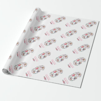 Papel De Presente Grande 6 Birthday Rapariga Fotografia Collage Flor