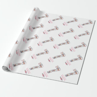 Papel De Presente Grande 7 Birthday Rapariga Fotografia Collage Flor