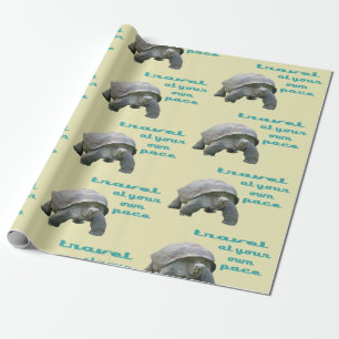 Papel De Presente Grande Aqua Real Tortoise Viagem do seu próprio es