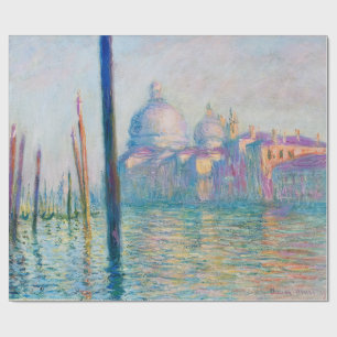 Papel De Presente Grande Canal Monet Veneza Itália Pintura Clássica