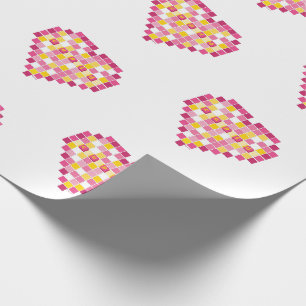 Papel De Presente Grande Coração Cupido