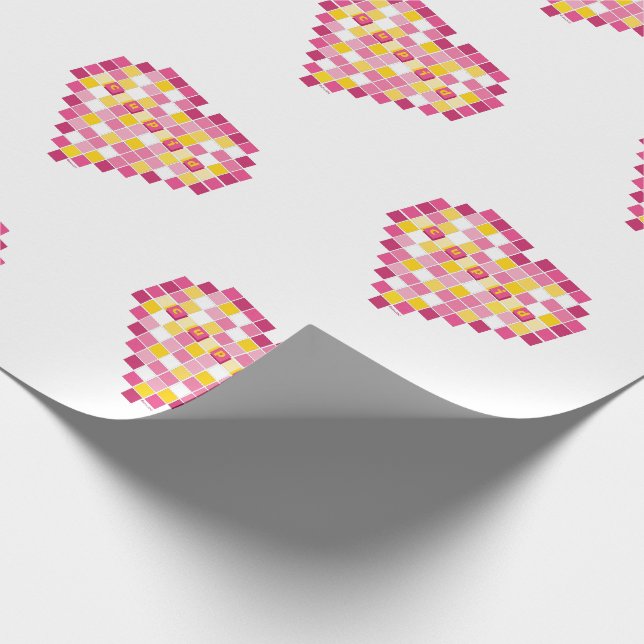 Papel De Presente Grande Coração Cupido (Ponta)