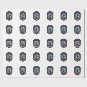 Papel De Presente Grande Crente da Abóbora Espantalho Chapéu de Brux