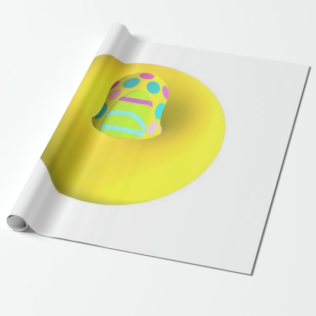 PAPEL DE PRESENTE GRANDE GIGANTE EXTRA GRANDE AMARELO ABSTRATO ARTE (Desenrolado)