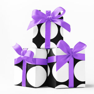 Papel De Presente Grandes pontos brancos