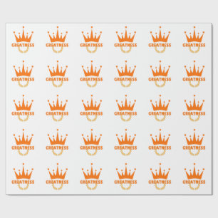 Papel De Presente Grandeza   Coroa Inspiradora de Sucesso