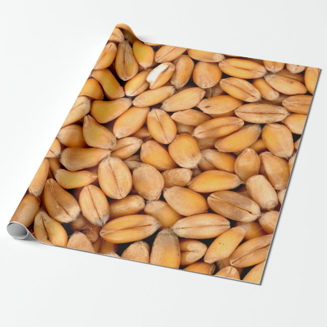 Papel De Presente Grãos de trigo, cereais comidas (Desenrolado)