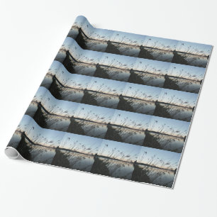 Papel De Presente Grãos no lago Sunset