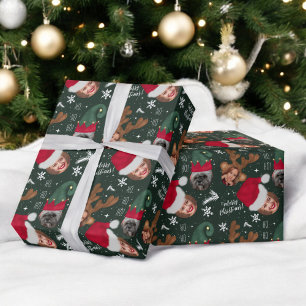 Papel De Presente Gratificação divertida ilustração de Natal 3 fotos