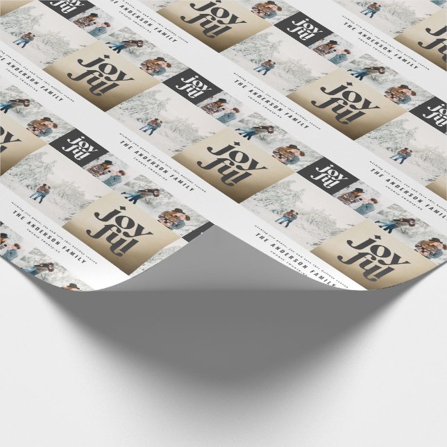 Papel De Presente Gratuidade geométrica moderna - natalidade dourada (Ponta)