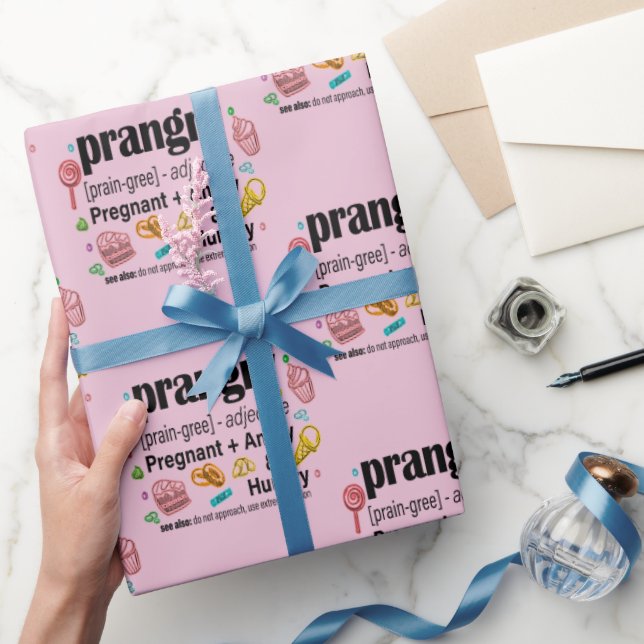 Papel De Presente Grávida + Zangada e Fome = Irritada (Presentear)