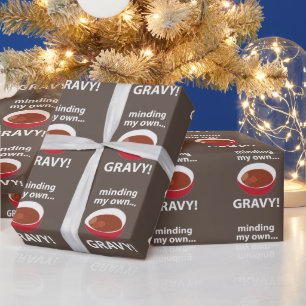 Papel De Presente Gravy Minding Minha Própria Comida Gravy