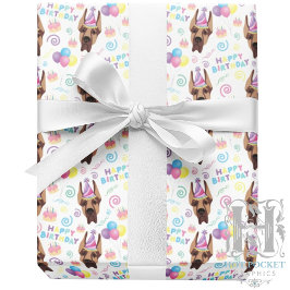 Papel De Presente Great Dane Wrapping Paper