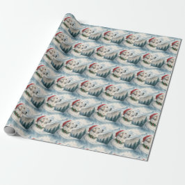 Papel De Presente Great Pyrenees Christmas Wrapping Paper