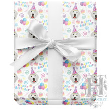 Great Pyrenees Wrapping Paper White